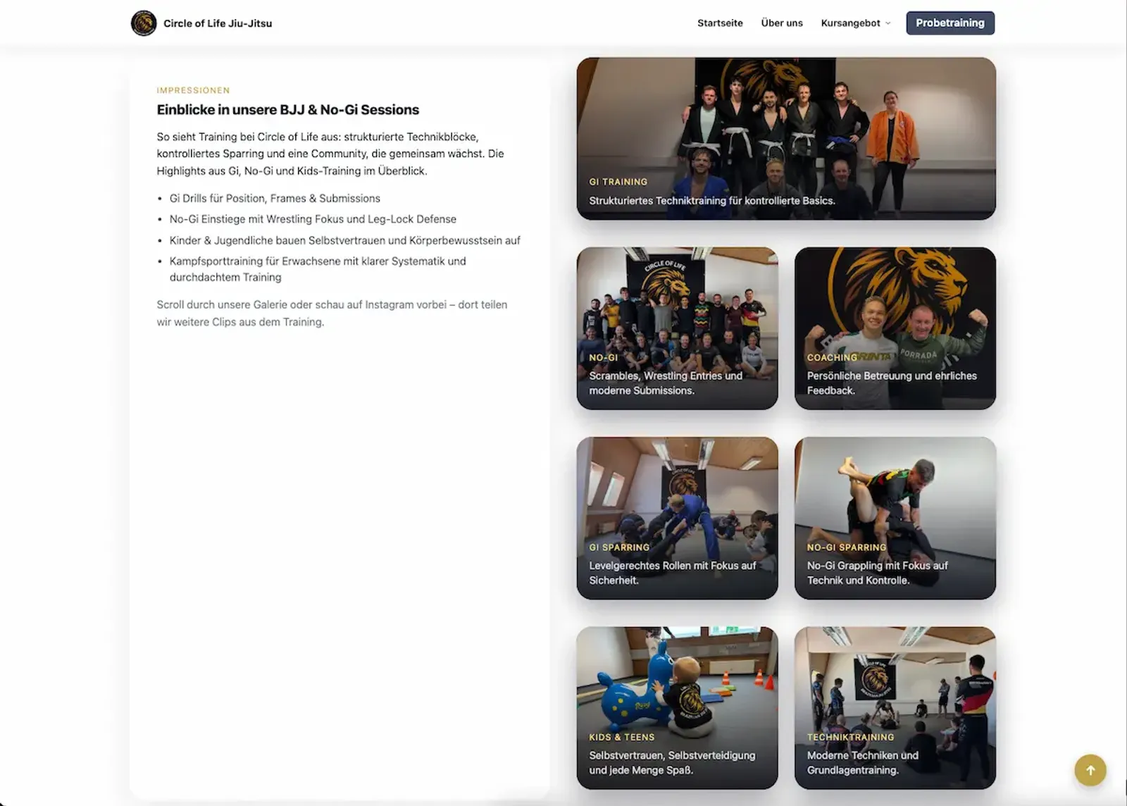 Circle of Life BJJ Screenshot