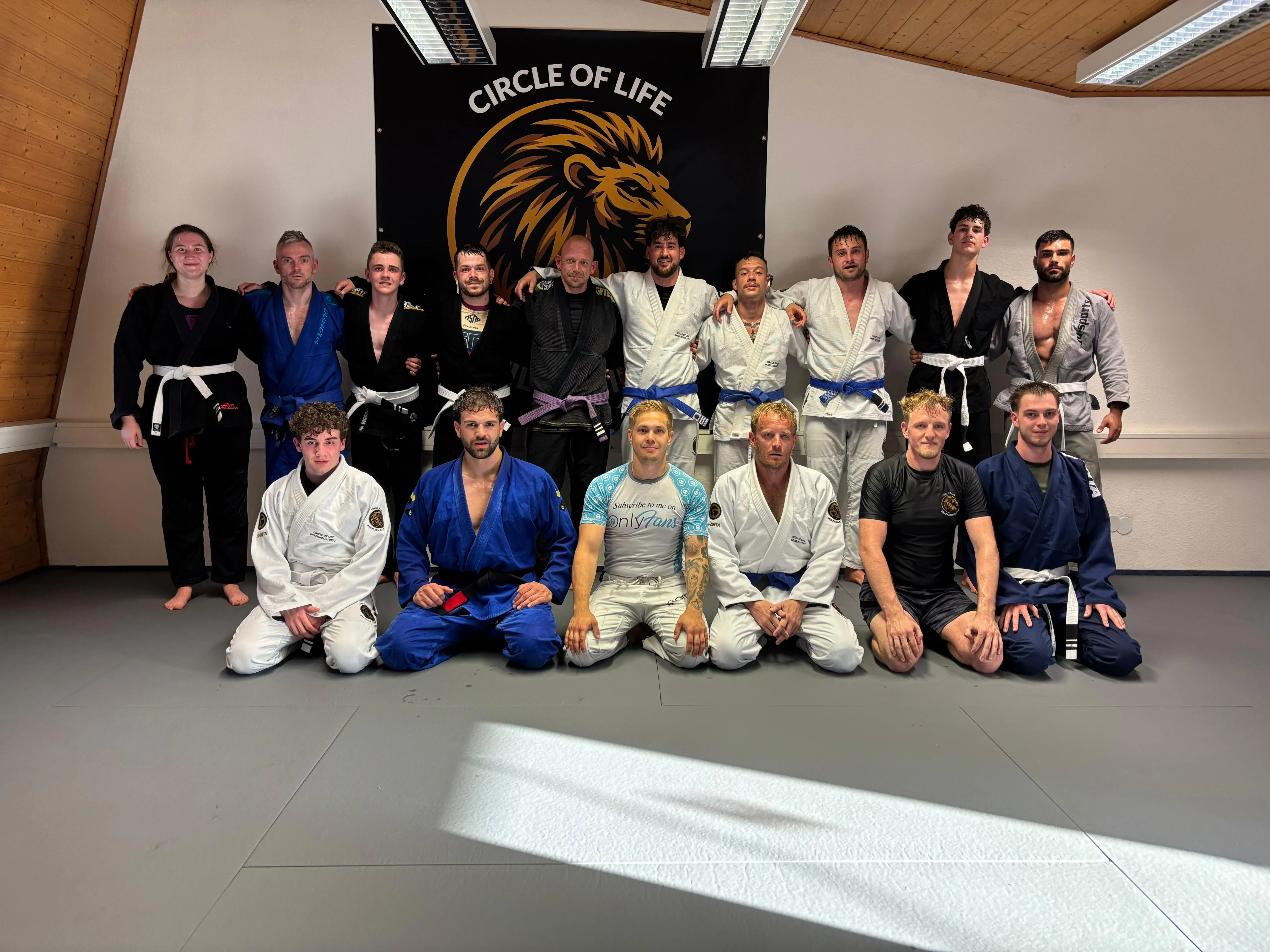 Trainingshalle der Circle of Life BJJ Akademie in Ludwigshafen